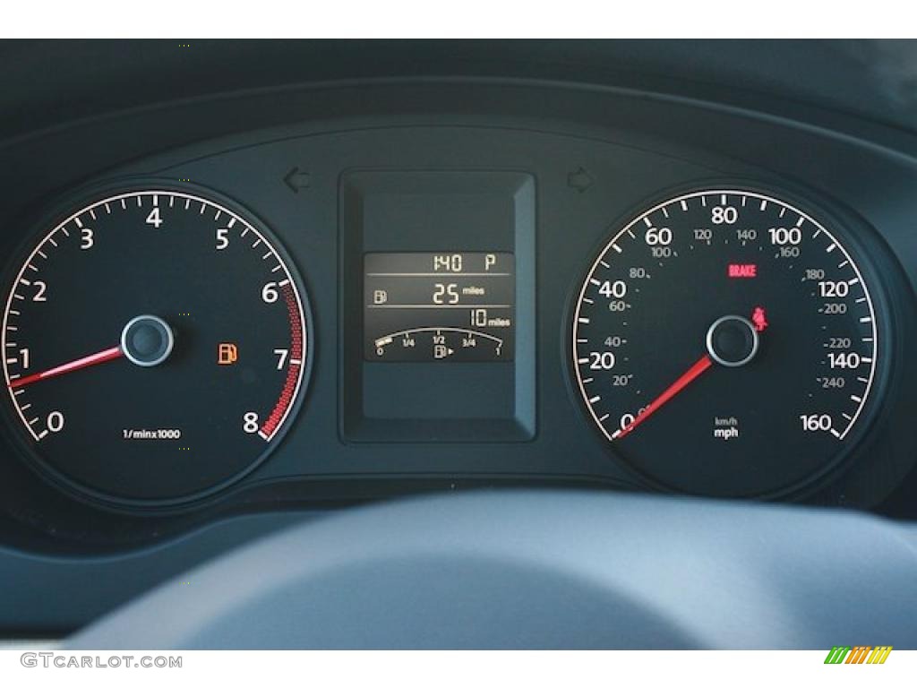 2011 Volkswagen Jetta SEL Sedan Gauges Photo #40351386