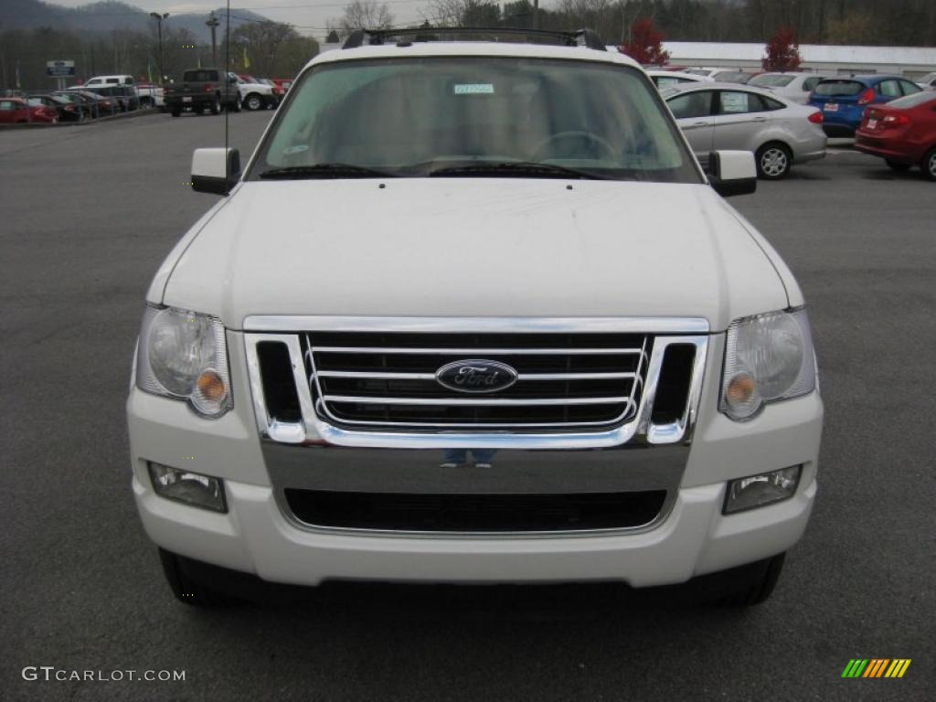 2010 Explorer Sport Trac Limited 4x4 - White Suede / Camel/Sand photo #3