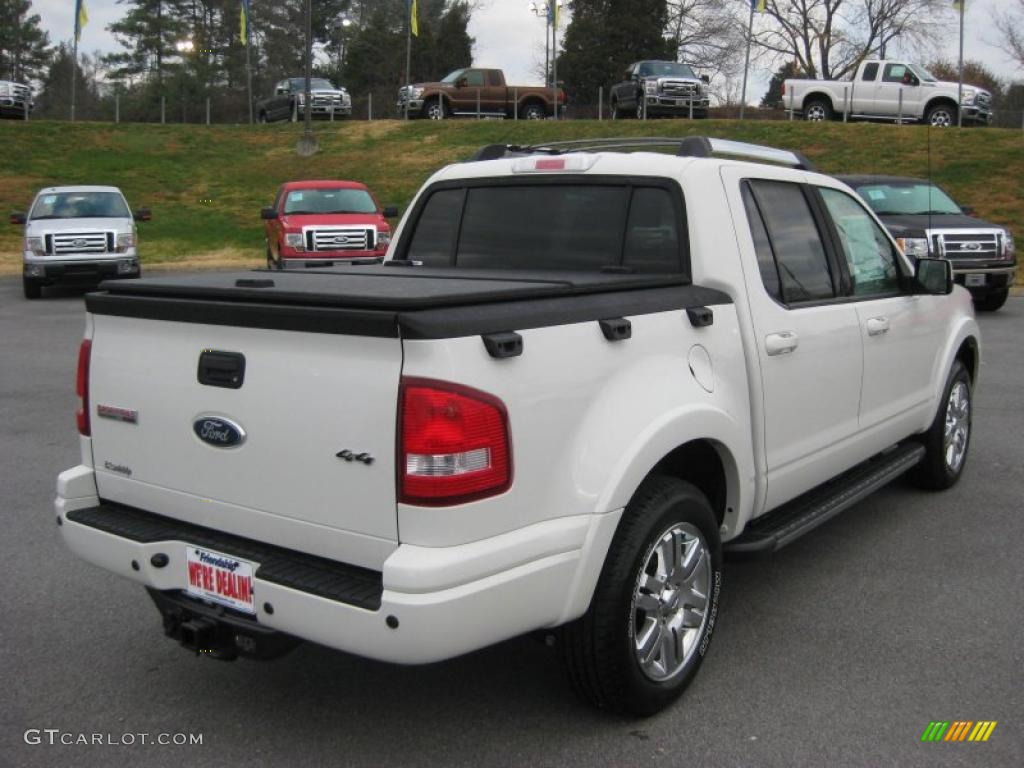 2010 Explorer Sport Trac Limited 4x4 - White Suede / Camel/Sand photo #6