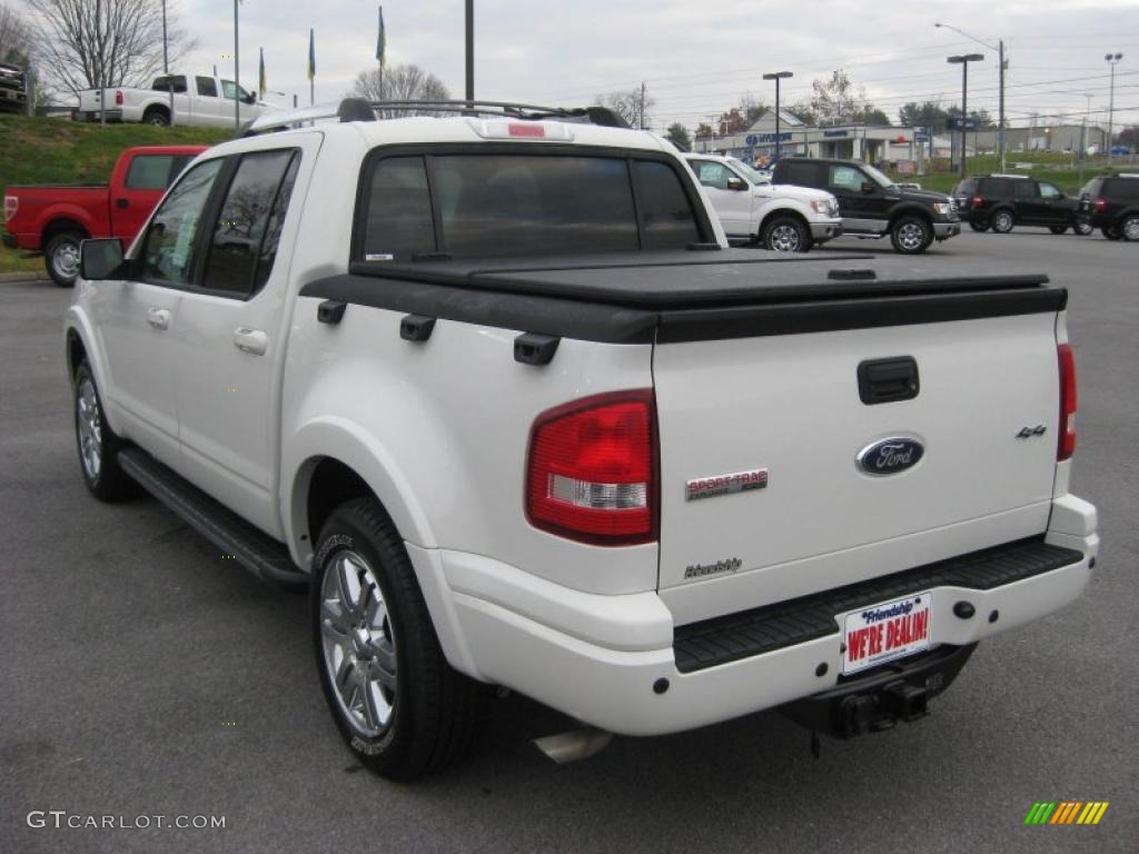 2010 Explorer Sport Trac Limited 4x4 - White Suede / Camel/Sand photo #8