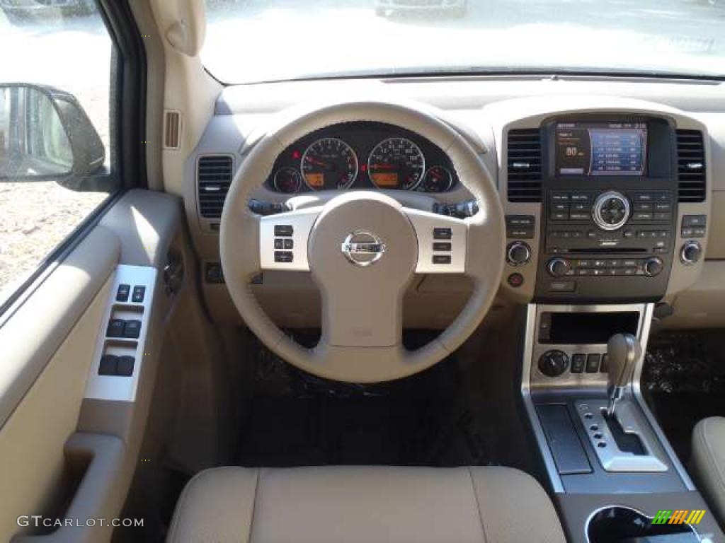 2011 Nissan Pathfinder Silver 4x4 Cafe Latte Dashboard Photo #40355385