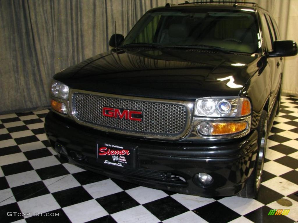 2004 Yukon XL Denali AWD - Carbon Metallic / Stone Gray photo #11