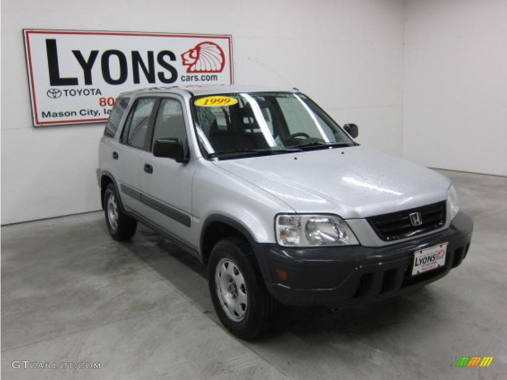 1999 CR-V LX 4WD - Sebring Silver Metallic / Charcoal photo #27