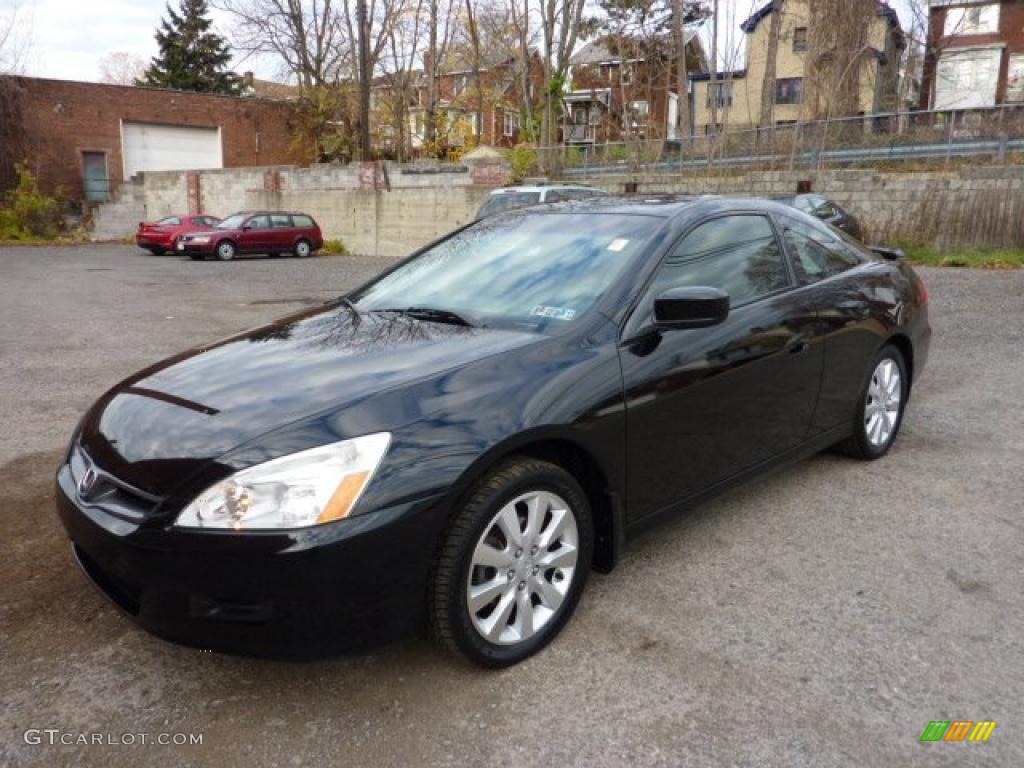 2006 Accord EX V6 Coupe - Nighthawk Black Pearl / Black photo #1