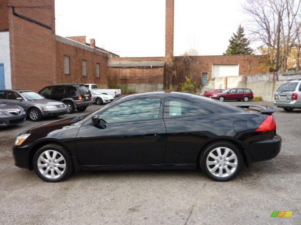 2006 Accord EX V6 Coupe - Nighthawk Black Pearl / Black photo #2