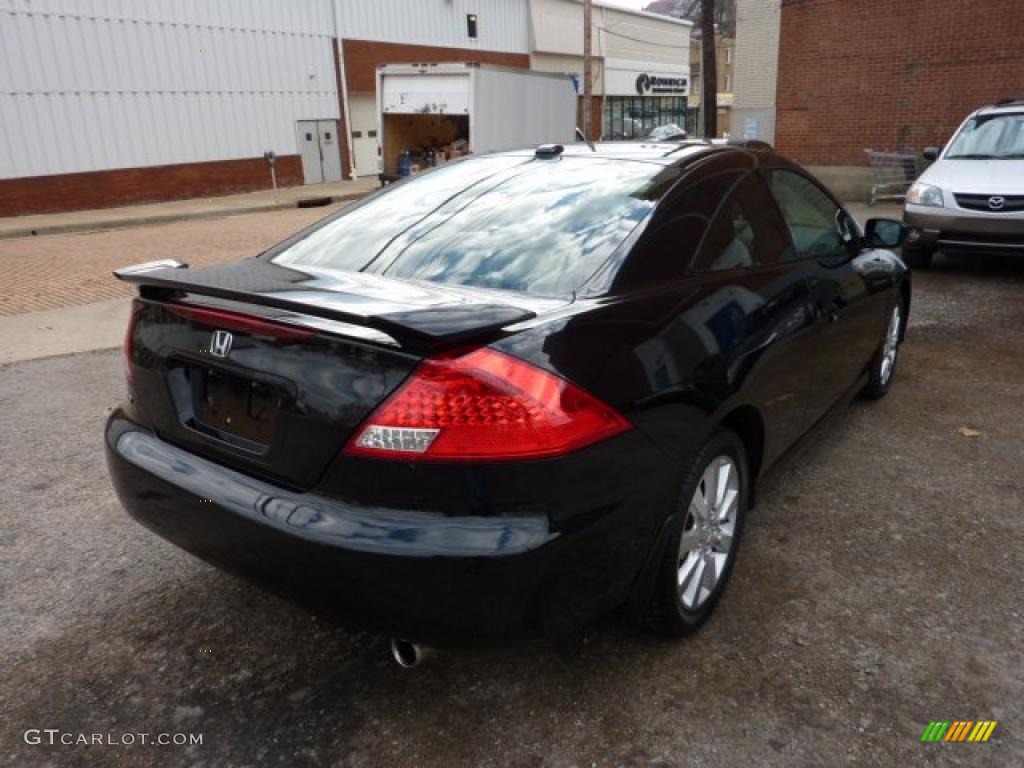 2006 Accord EX V6 Coupe - Nighthawk Black Pearl / Black photo #5