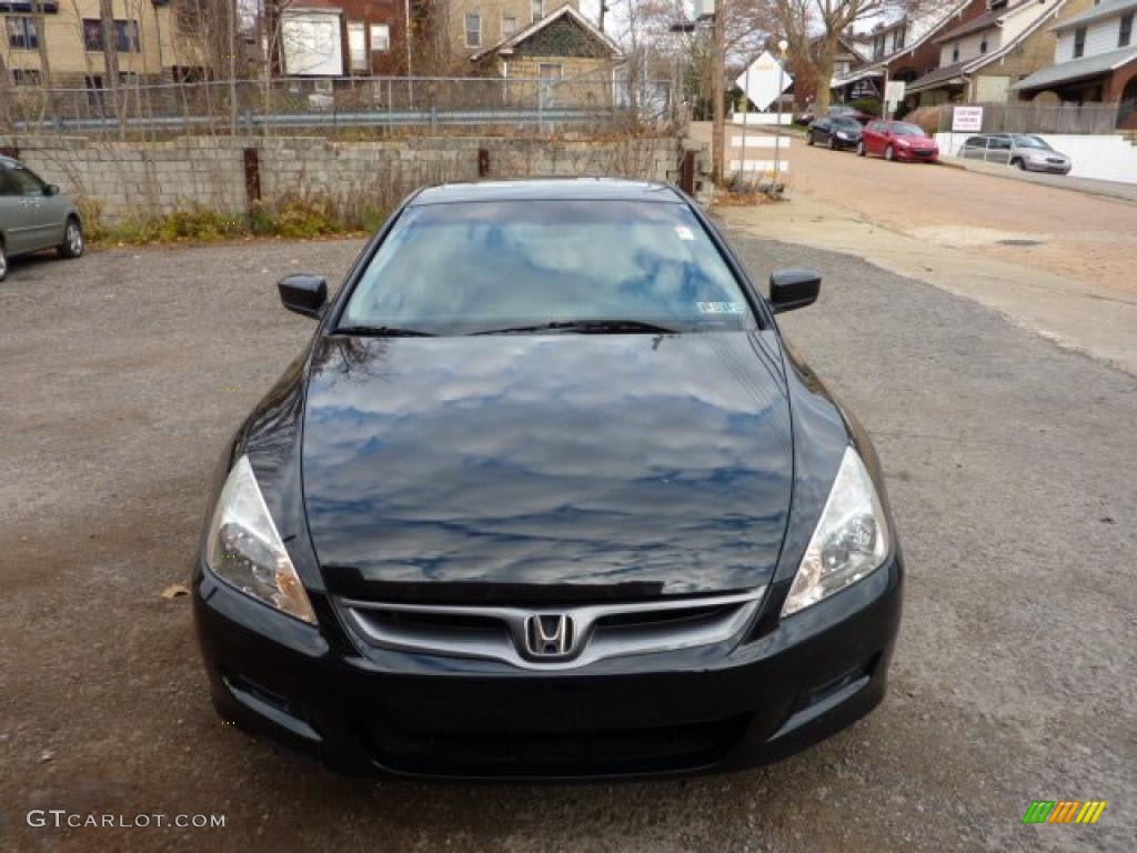2006 Accord EX V6 Coupe - Nighthawk Black Pearl / Black photo #11