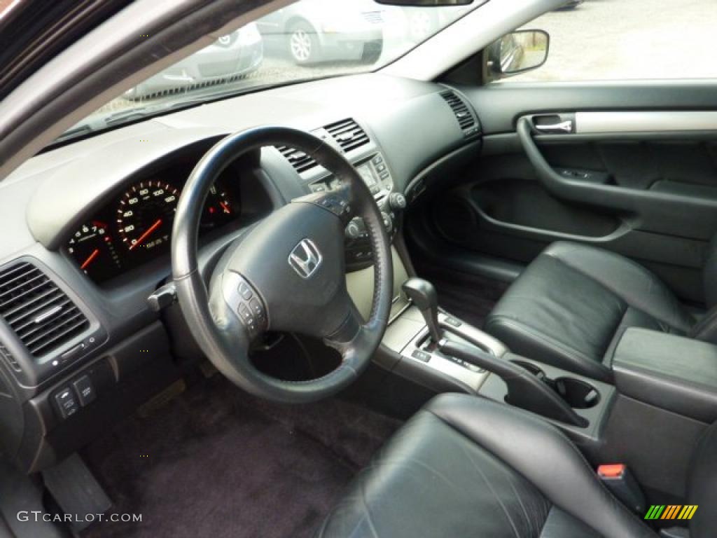 2006 Accord EX V6 Coupe - Nighthawk Black Pearl / Black photo #16