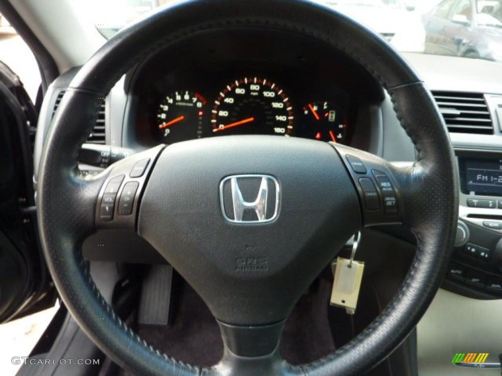 2006 Accord EX V6 Coupe - Nighthawk Black Pearl / Black photo #18