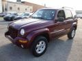 2002 Dark Garnet Red Pearlcoat Jeep Liberty Limited 4x4  photo #2