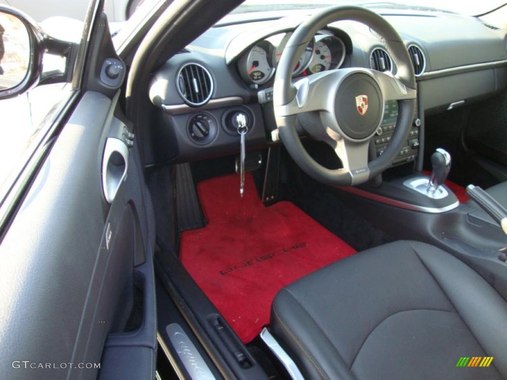 Black Interior 2010 Porsche Cayman S Photo #40362969