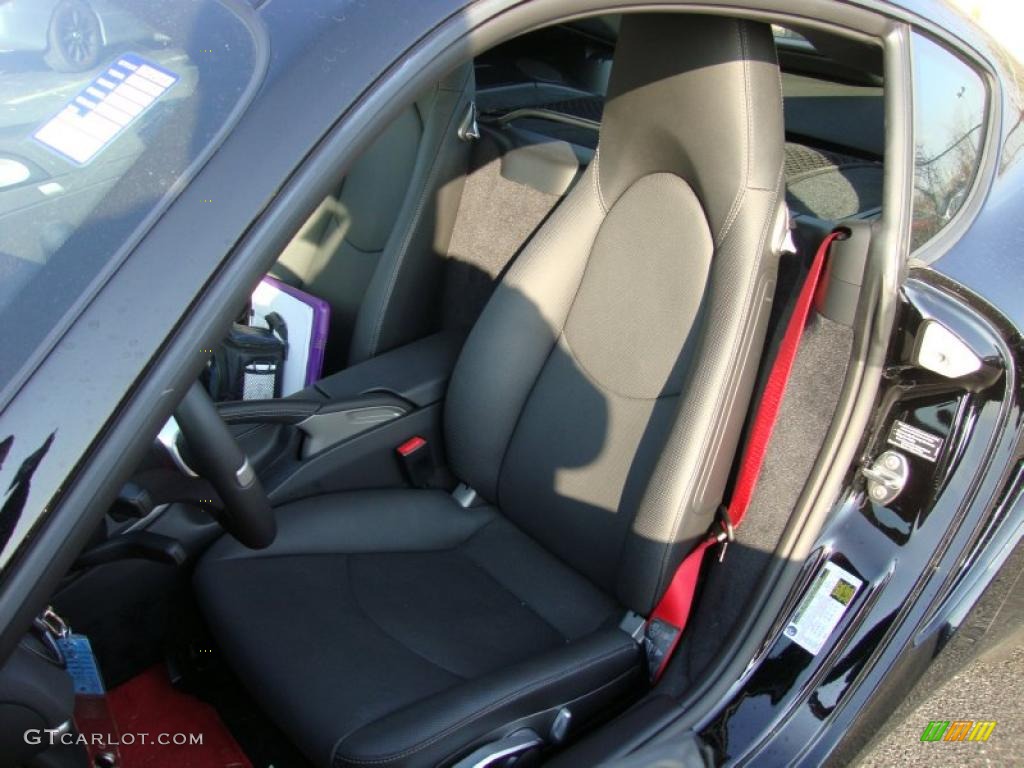 Black Interior 2010 Porsche Cayman S Photo #40363037