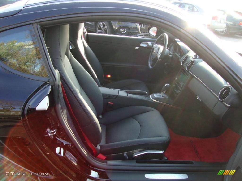Black Interior 2010 Porsche Cayman S Photo #40363093
