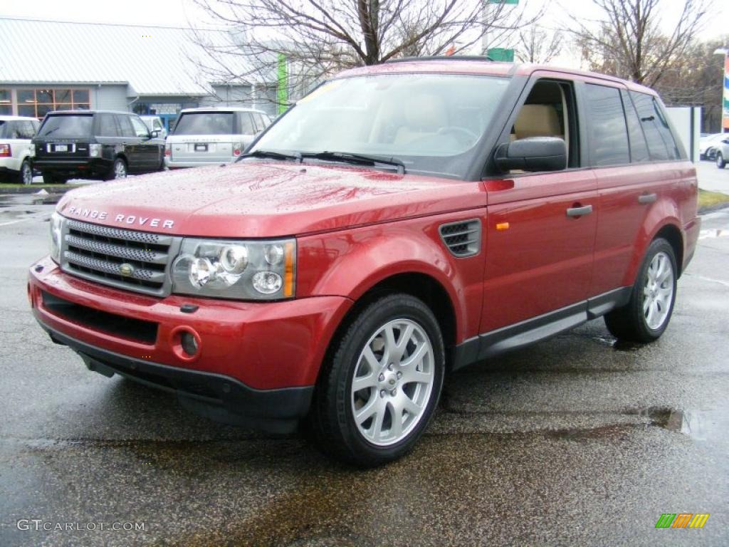 2007 Range Rover Sport HSE - Rimini Red Metallic / Alpaca Beige photo #1