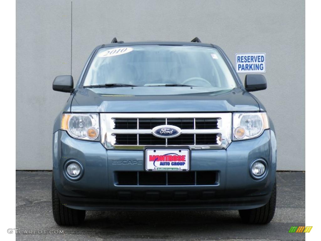 2010 Escape XLT 4WD - Steel Blue Metallic / Stone photo #7