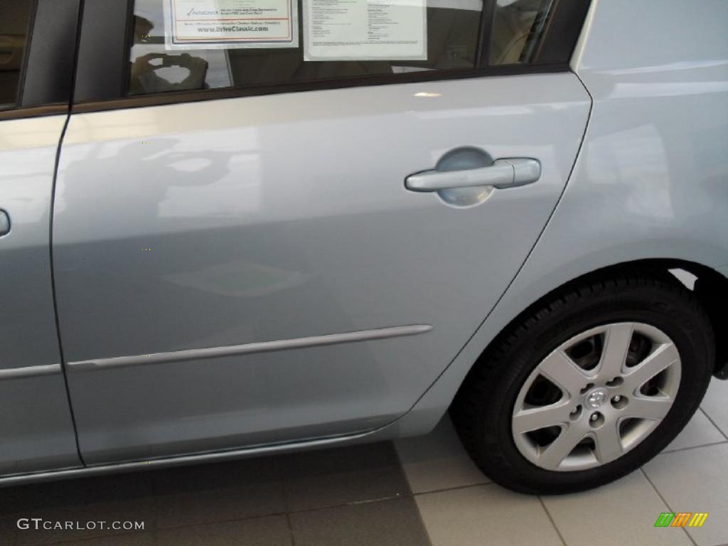 2007 MAZDA3 i Sedan - Ice Blue Metallic / Beige photo #4