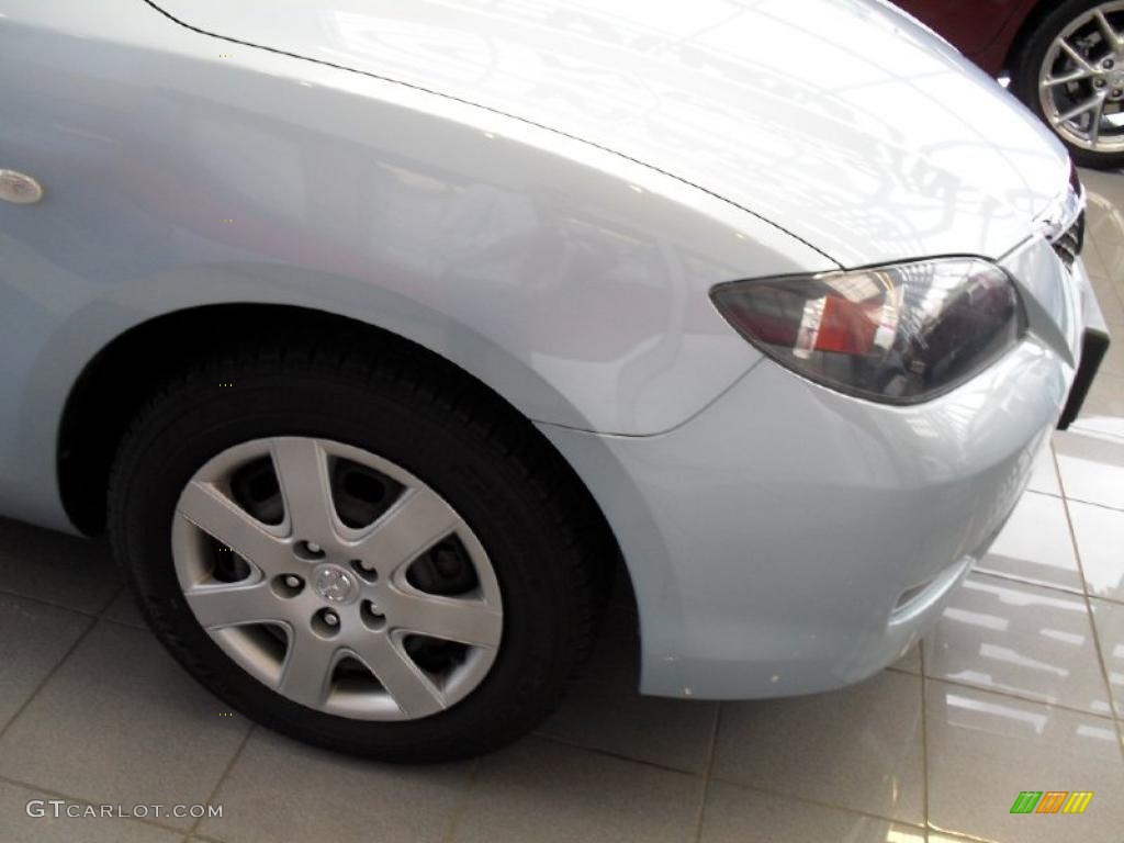2007 MAZDA3 i Sedan - Ice Blue Metallic / Beige photo #10