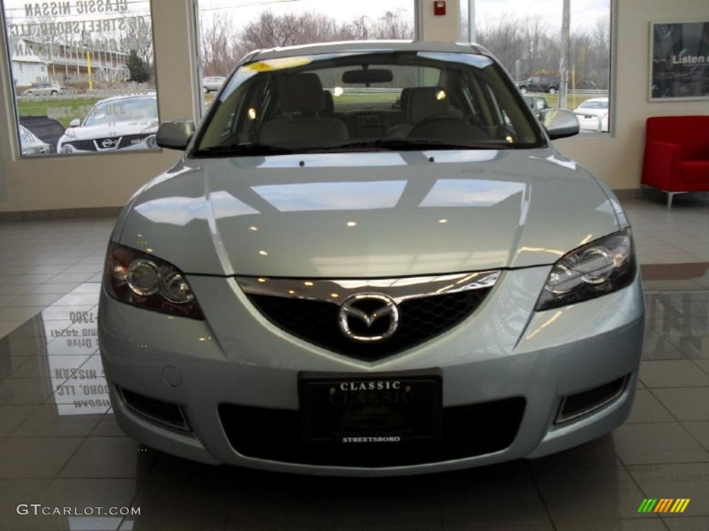 2007 MAZDA3 i Sedan - Ice Blue Metallic / Beige photo #11