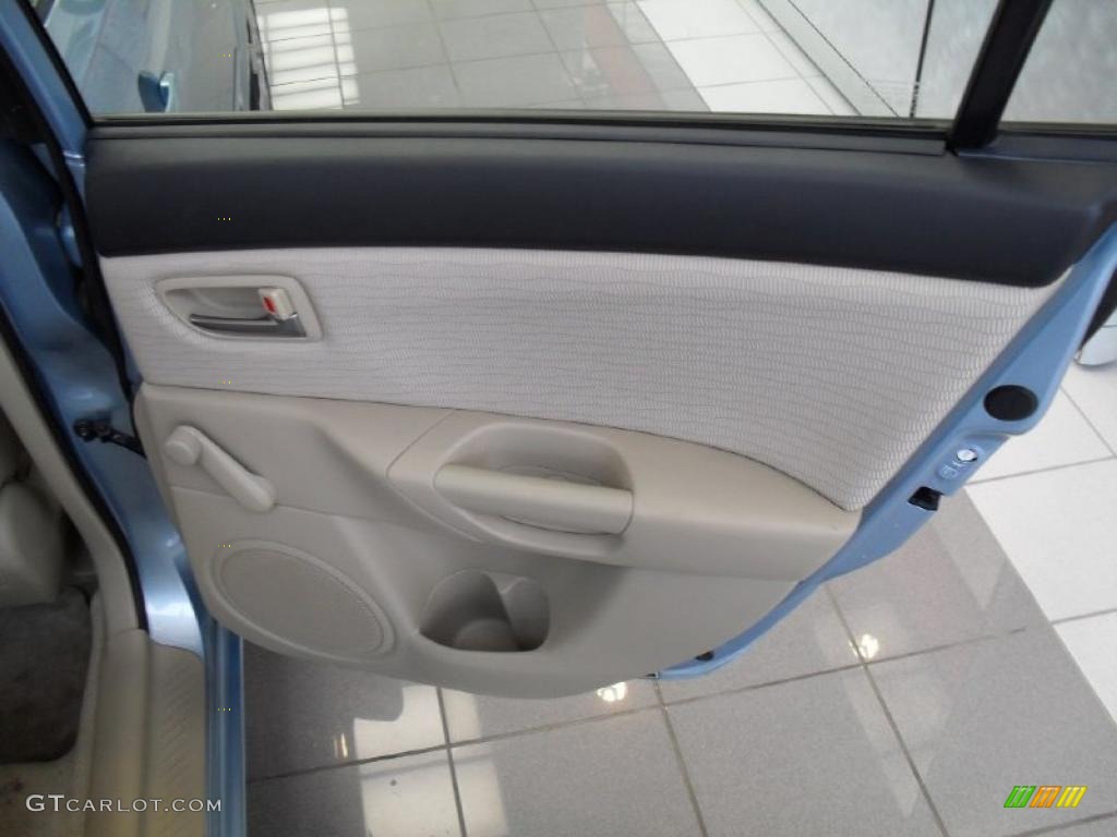 2007 MAZDA3 i Sedan - Ice Blue Metallic / Beige photo #16