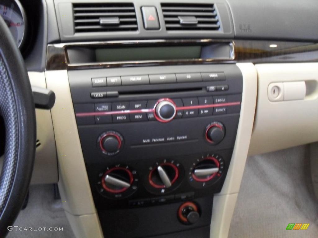 2007 MAZDA3 i Sedan - Ice Blue Metallic / Beige photo #23