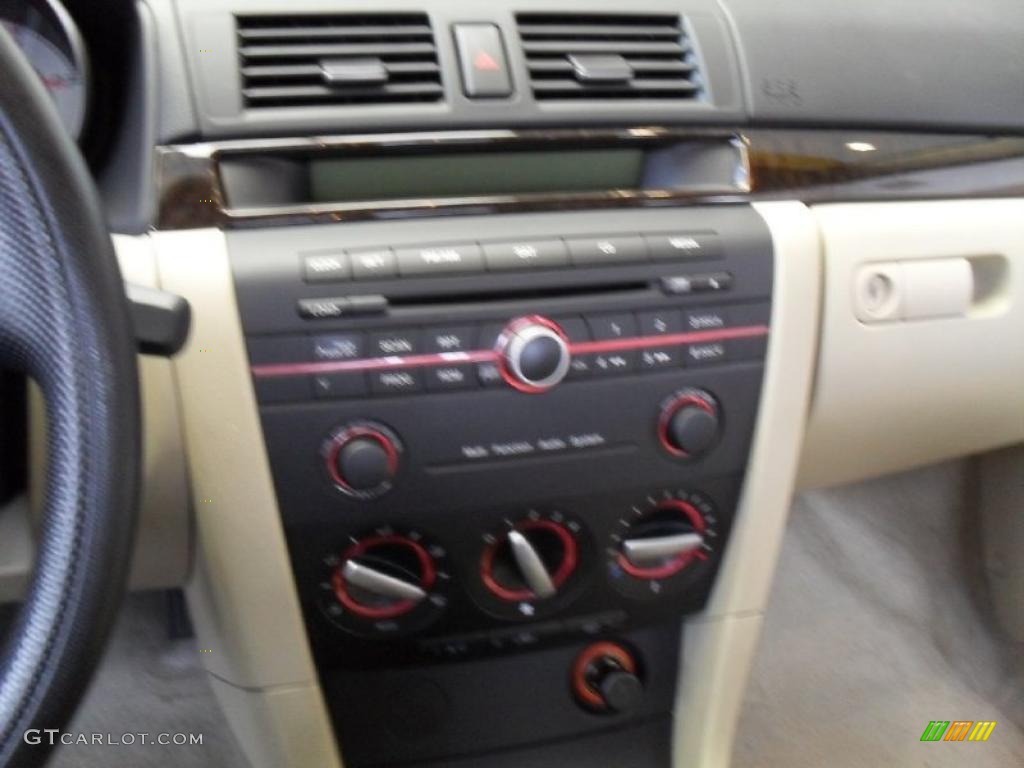 2007 MAZDA3 i Sedan - Ice Blue Metallic / Beige photo #24