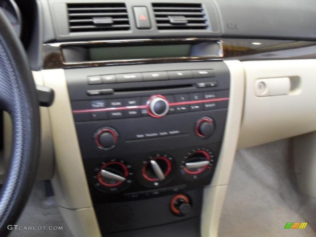 2007 MAZDA3 i Sedan - Ice Blue Metallic / Beige photo #25
