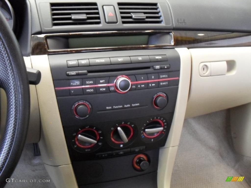 2007 MAZDA3 i Sedan - Ice Blue Metallic / Beige photo #26