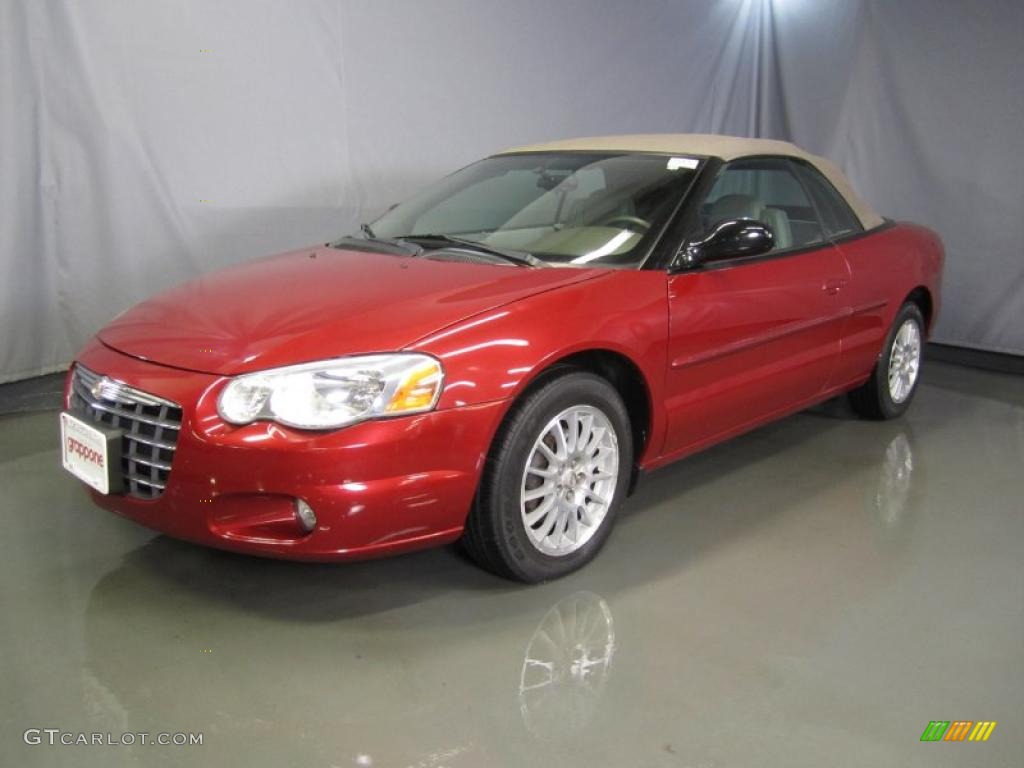 2006 Sebring Touring Convertible - Inferno Red Crystal Pearl / Taupe photo #1