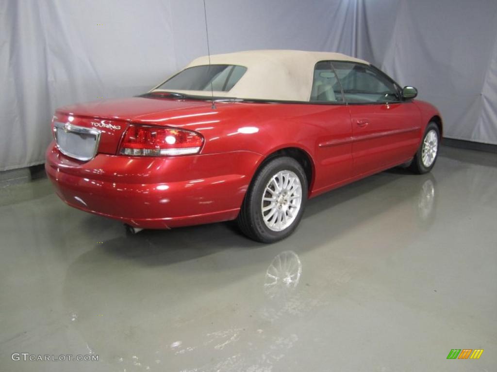 2006 Sebring Touring Convertible - Inferno Red Crystal Pearl / Taupe photo #11