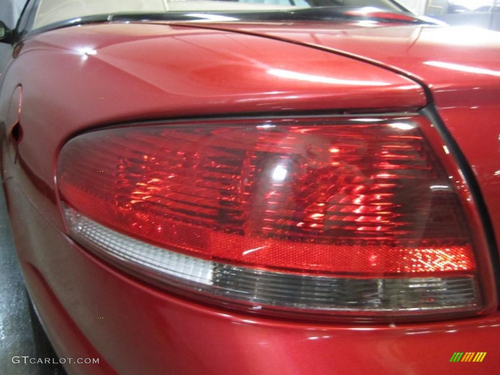 2006 Sebring Touring Convertible - Inferno Red Crystal Pearl / Taupe photo #15
