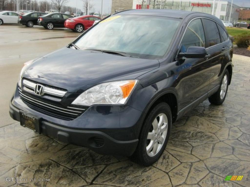 2007 CR-V EX-L 4WD - Royal Blue Pearl / Black photo #2