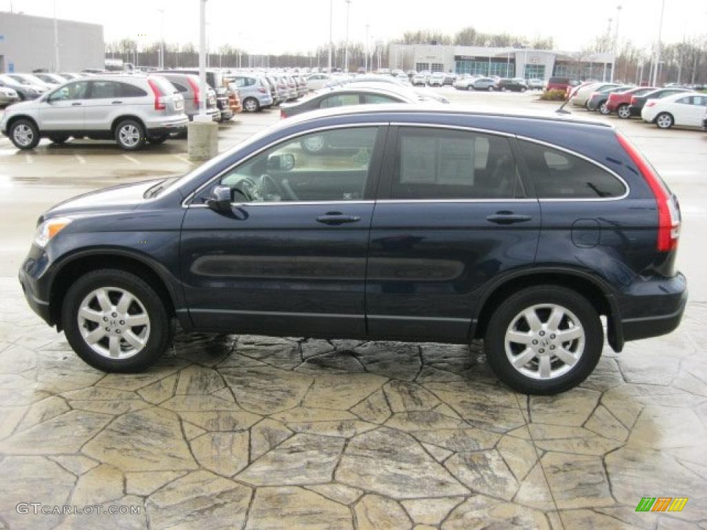 2007 CR-V EX-L 4WD - Royal Blue Pearl / Black photo #4