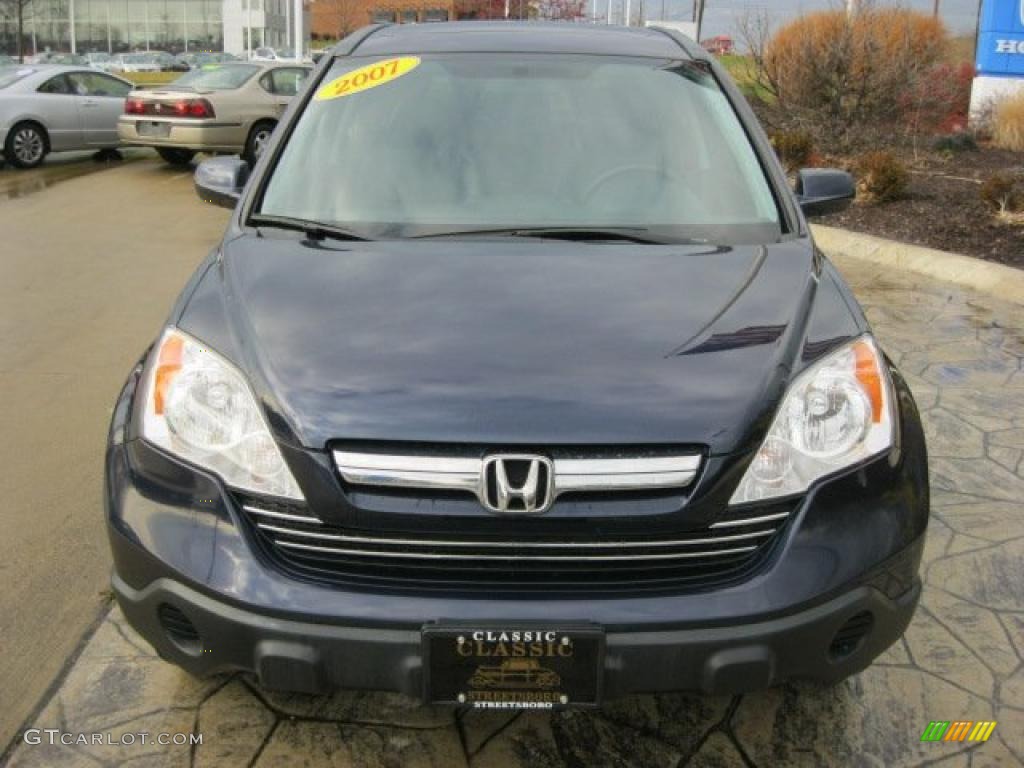 2007 CR-V EX-L 4WD - Royal Blue Pearl / Black photo #5