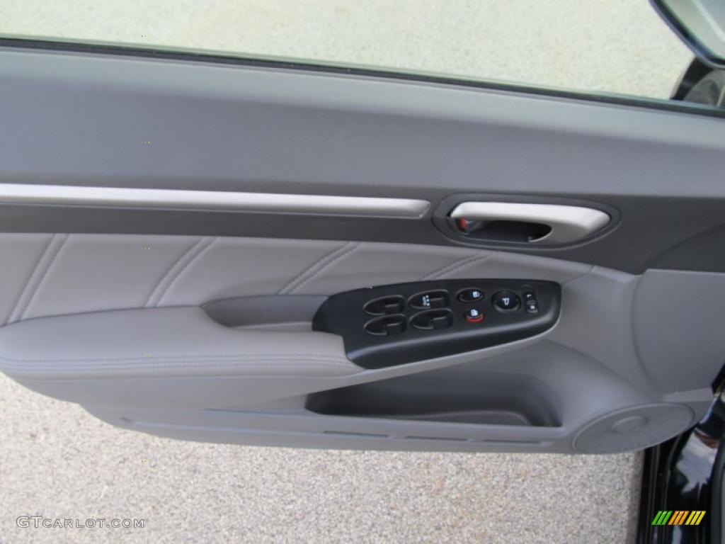 2008 Honda Civic EX-L Sedan Gray Door Panel Photo #40369965
