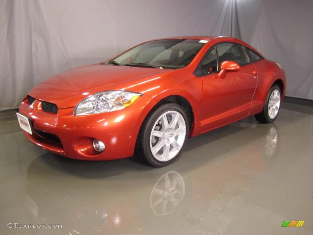 2008 Eclipse GT Coupe - Sunset Orange Pearlescent / Dark Charcoal photo #1