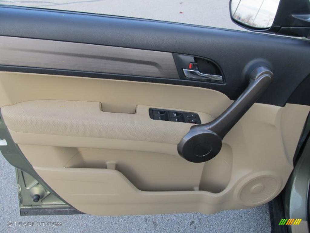 2008 CR-V EX 4WD - Green Tea Metallic / Ivory photo #6