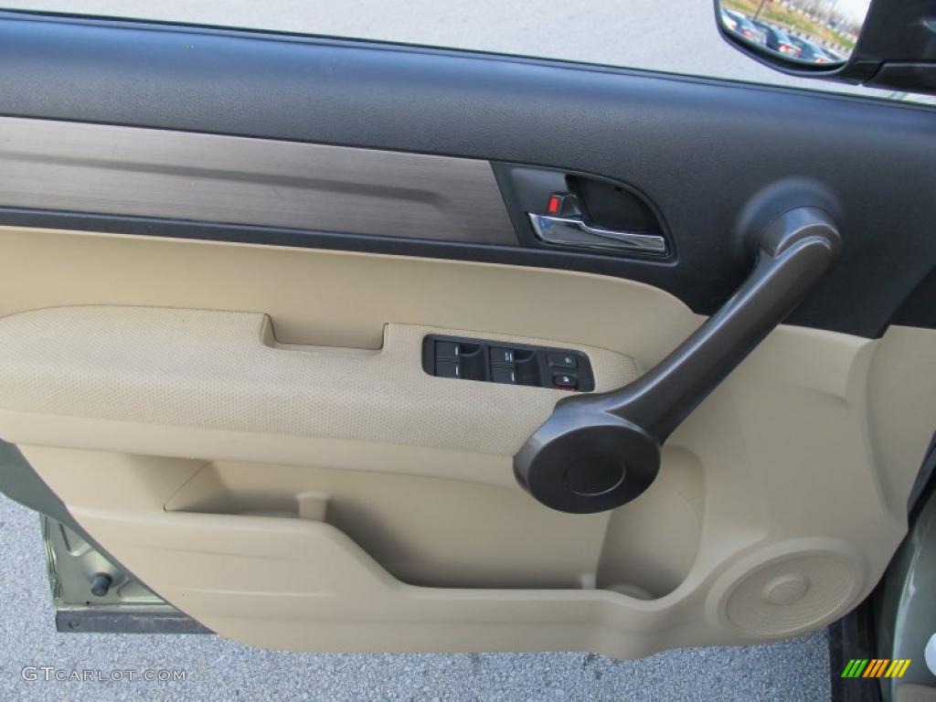 2008 CR-V EX 4WD - Green Tea Metallic / Ivory photo #8