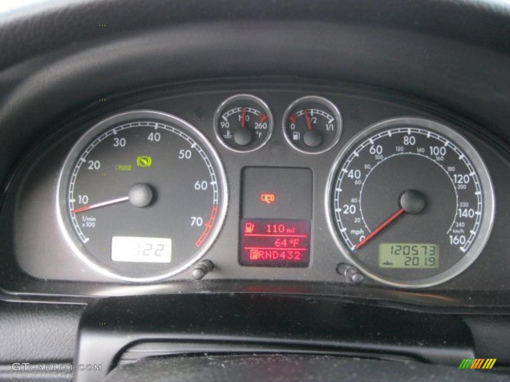 2003 Volkswagen Passat GLX Wagon Gauges Photo #40371069