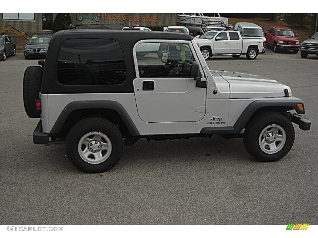 2004 Wrangler X 4x4 - Bright Silver Metallic / Dark Slate Gray photo #2