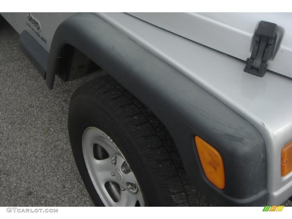 2004 Wrangler X 4x4 - Bright Silver Metallic / Dark Slate Gray photo #16