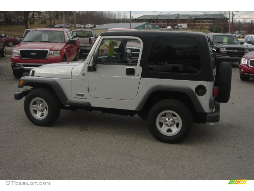 2004 Wrangler X 4x4 - Bright Silver Metallic / Dark Slate Gray photo #21