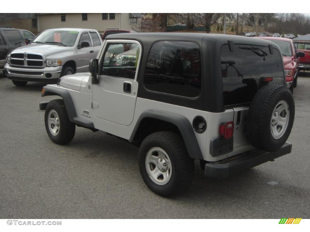 2004 Wrangler X 4x4 - Bright Silver Metallic / Dark Slate Gray photo #22
