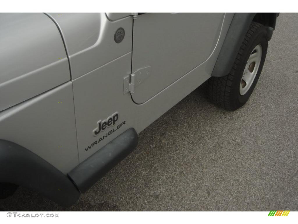 2004 Wrangler X 4x4 - Bright Silver Metallic / Dark Slate Gray photo #23
