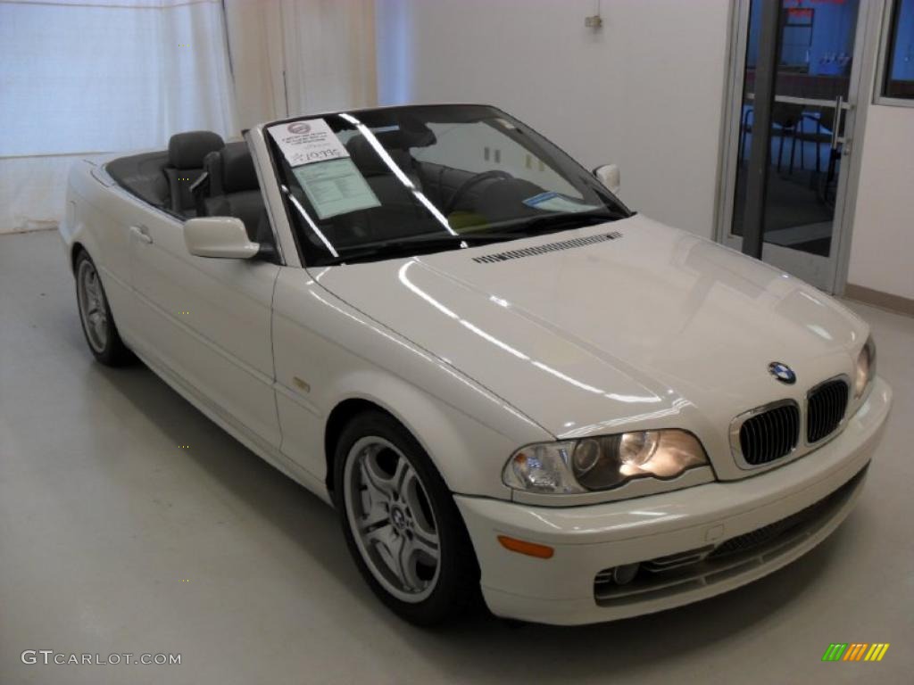 2002 3 Series 330i Convertible - Alpine White / Grey photo #31