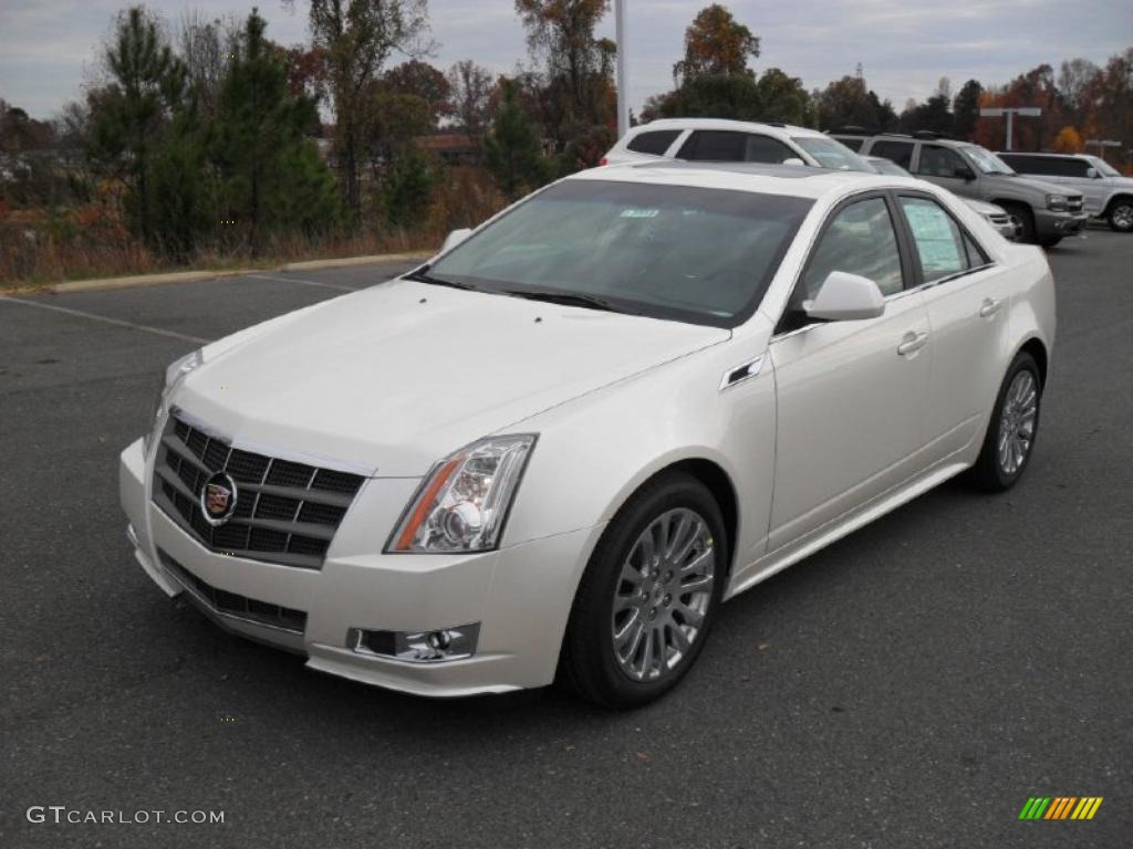 White Diamond Tricoat 2011 Cadillac CTS 3.6 Sedan Exterior Photo #40374797