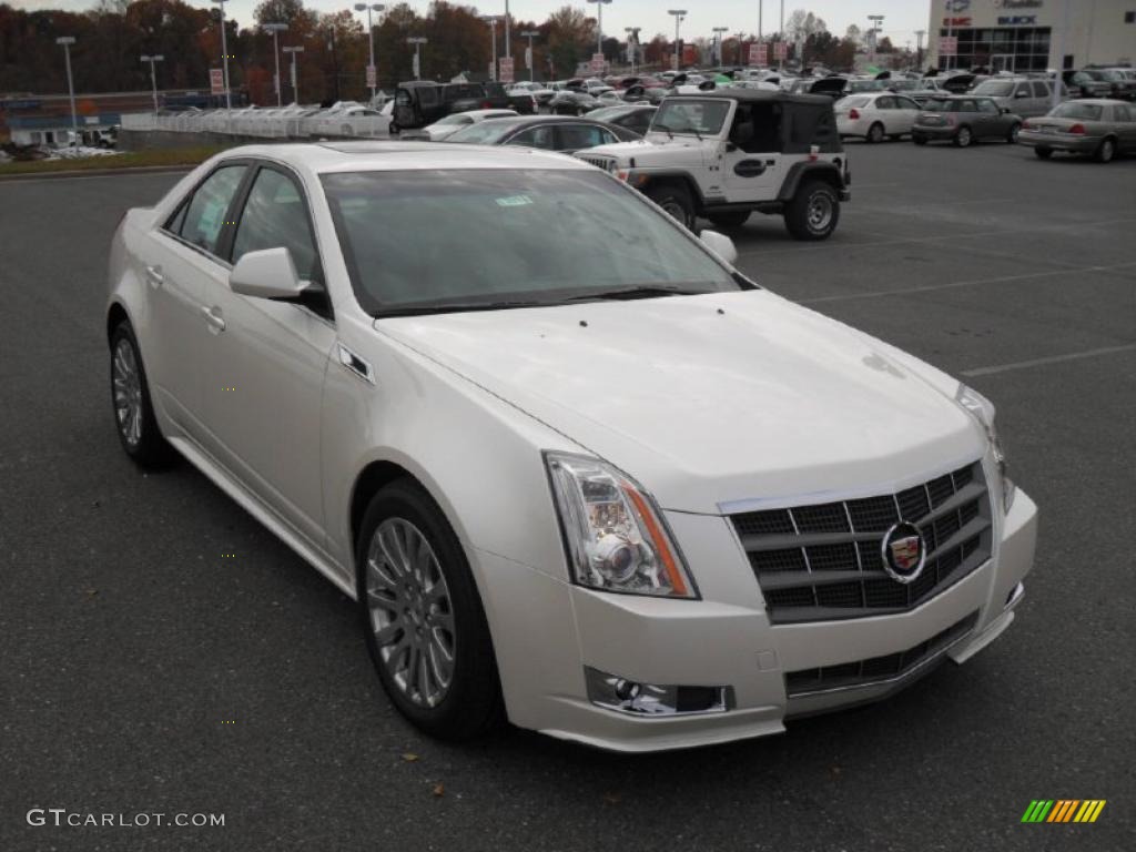 White Diamond Tricoat 2011 Cadillac CTS 3.6 Sedan Exterior Photo #40374857