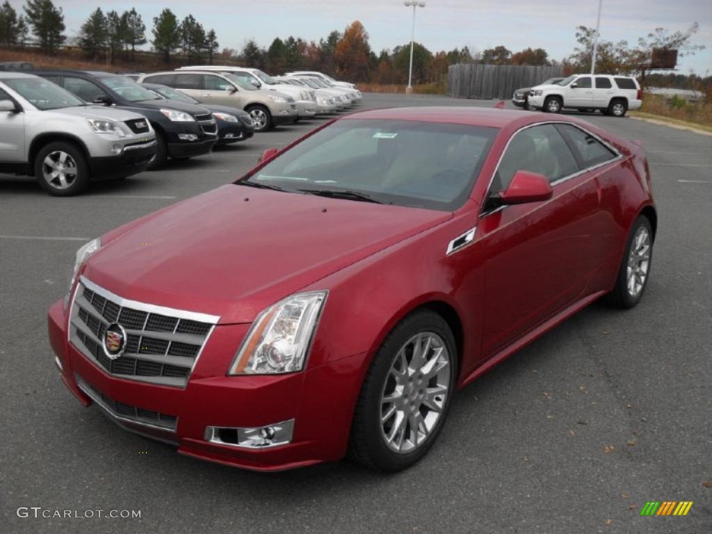 Crystal Red Tintcoat 2011 Cadillac CTS Coupe Exterior Photo #40376481