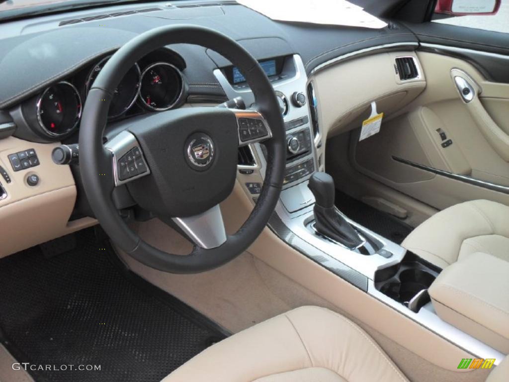 Cashmere/Cocoa Interior 2011 Cadillac CTS Coupe Photo #40376809
