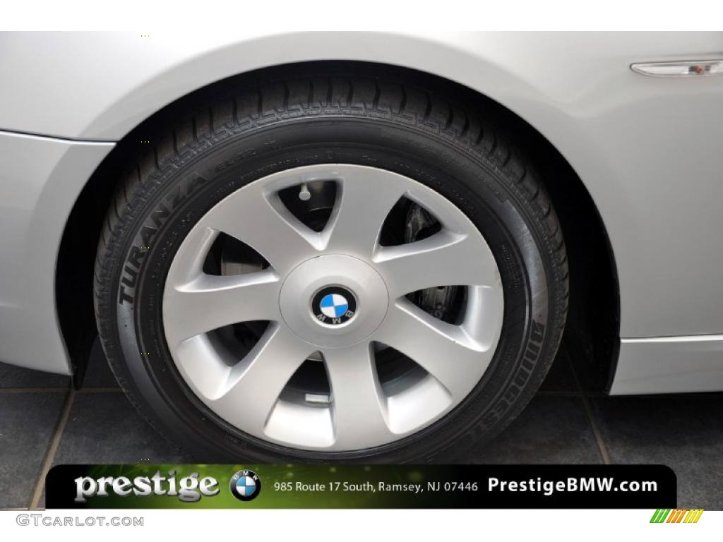2008 7 Series 750i Sedan - Titanium Silver Metallic / Black photo #6