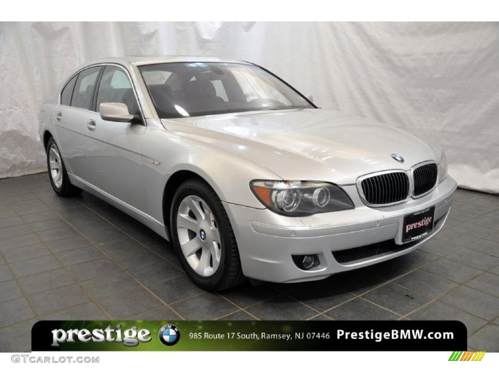 2008 7 Series 750i Sedan - Titanium Silver Metallic / Black photo #8